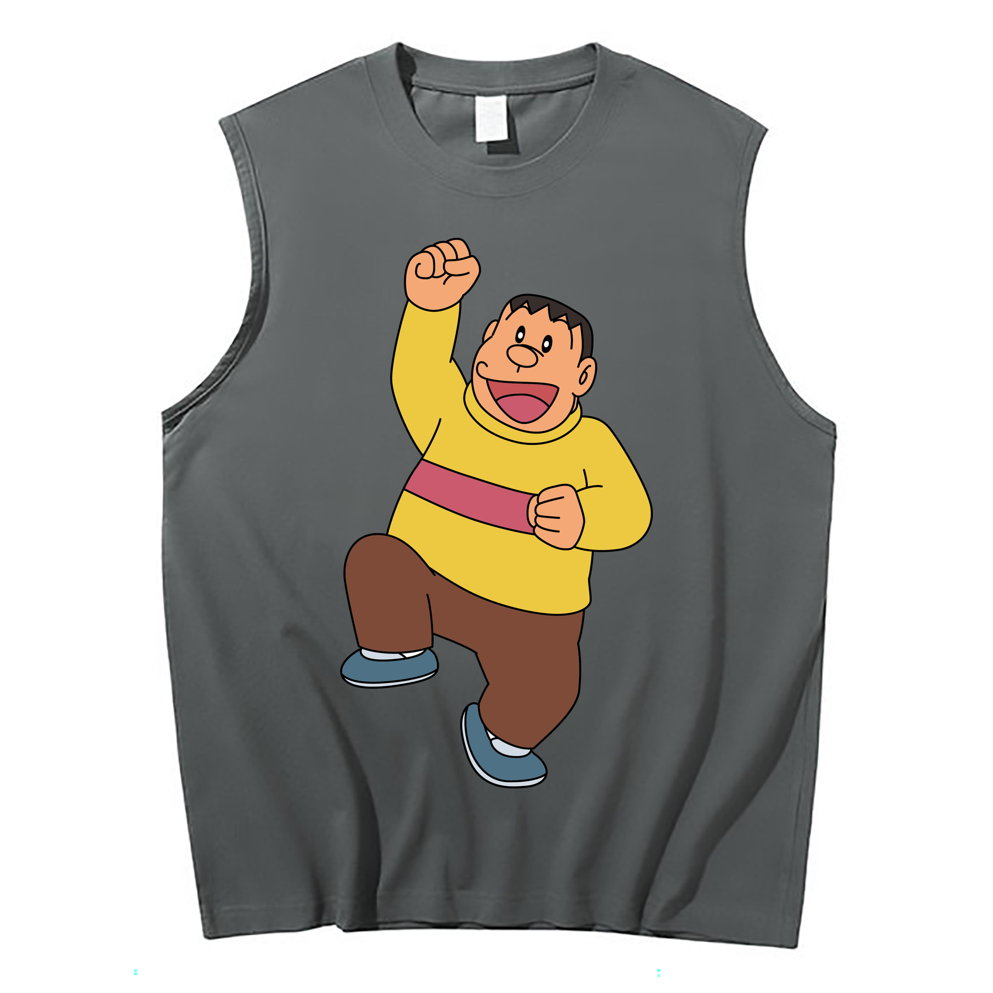 （画像用） ドラえもん 剛田武 Doraemon Gouta Takeshi コットン100％タンクトップ（フロントプリント）